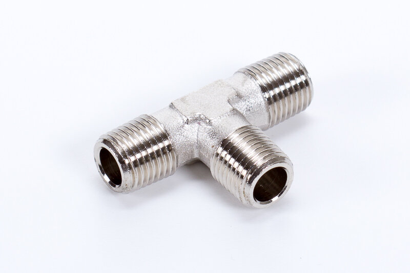 T boru bağlantıları, 3 x dış diş, konik